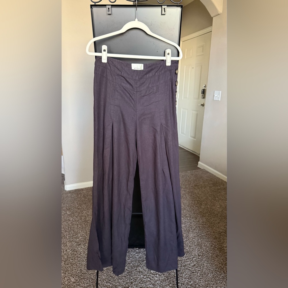 Elevenses Brown Slate Wide Leg Pants